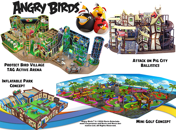 angry birds, iplayco, interactive attractions, indoor playground