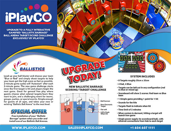 iPlayCO, Ballistics, Barrage, Ballocity, Ball Shooters