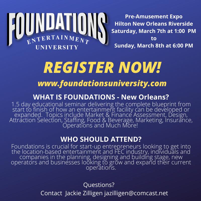 iPlayCO, Foundations Entertainment University, Amusement Expo