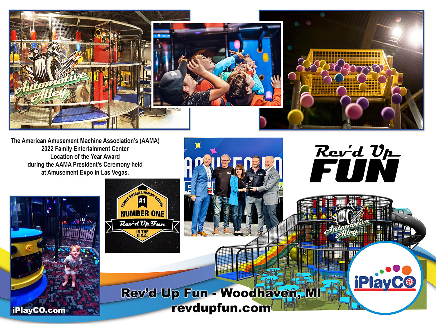 Rev'd up fun, iPlayCO, FEC, 2022 award, Ballocity Ballistics Playground